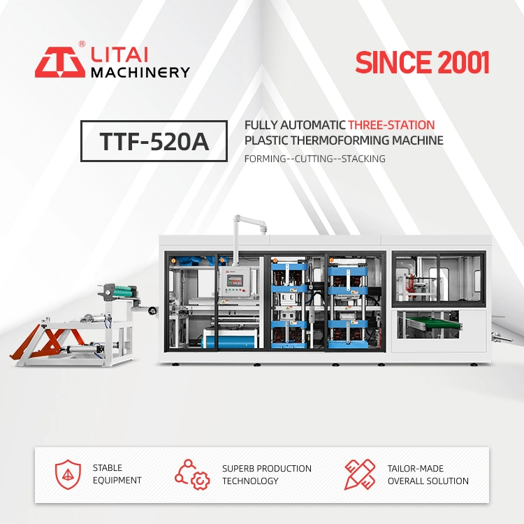 Fully Automatic Food Containers Thermocol Thermoforming Production Machine